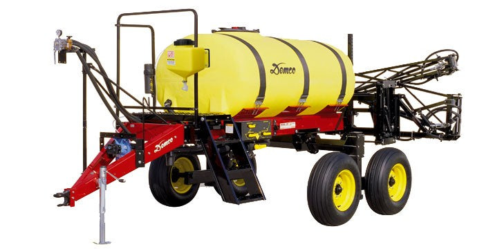 Demco | Tandem Axle Sprayer | Model 500 Gallon | DFB Manual Fold Boom 45' To 60' | Manual or Raven® Control | Horsepower 60 To 100 HP | For Tractors