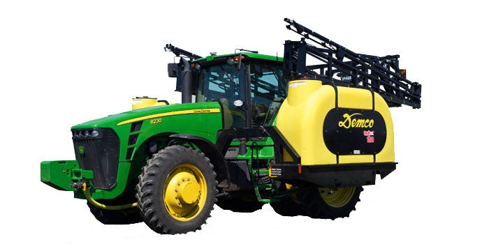 Demco | SideQuest Field Sprayers | Model 1200 Gallon (2×600) | Hydraulic Front Fold Boom 80' To 90' | Horsepower 180 To 250 HP | For Tractor