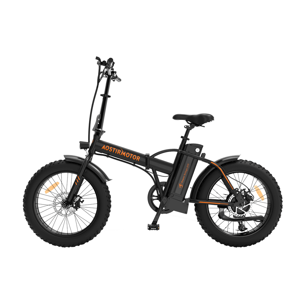 Aostirmotor Fat Tire Folding Electric Bike A20 | 500w Rear Hub Motor | 36V 13Ah Battery