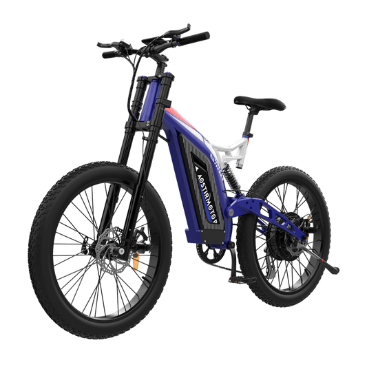 Aostirmotor Big Front Fork 1500W Electric Bike S17 | 1500W Brushless Motor | 48V 17.5Ah Lithium Battery | 79 lbs Weight