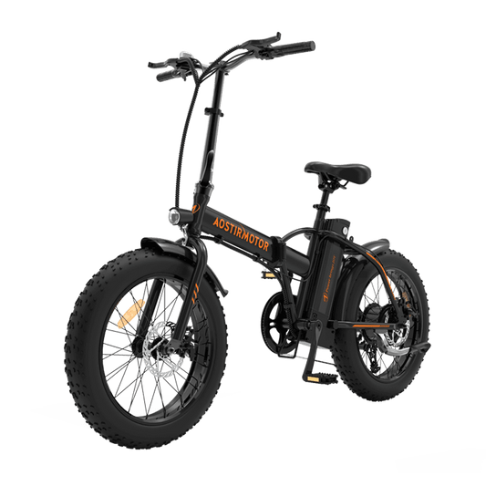 Aostirmotor Fat Tire Folding Electric Bike A20 | 500w Rear Hub Motor | 36V 13Ah Battery