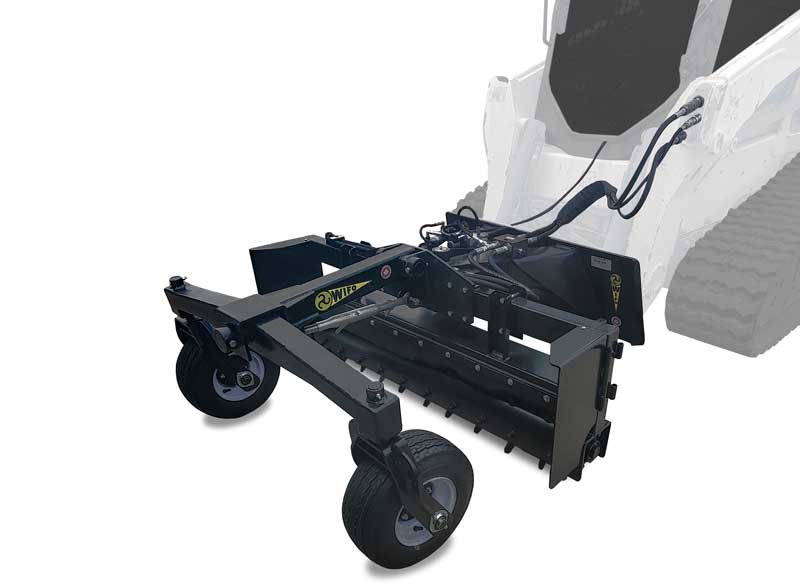 Wifo Equipment Harley Rake Power Rake | Model RA Series | Working Width 60"-84" | For Skid Steer