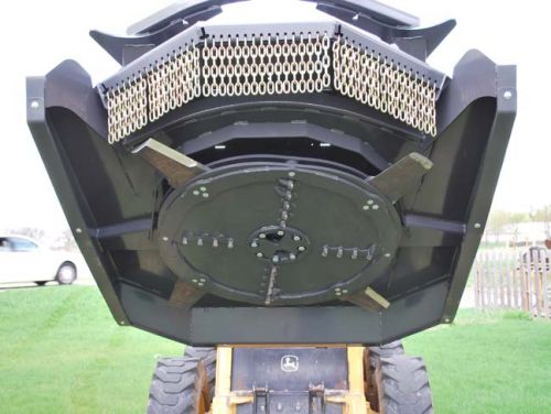 Paladin Bradco Brush Cutter Ground Shark | Cutting Width 72″–84″ | 30–45 GPM | For High-Flow Skid Steer Loaders