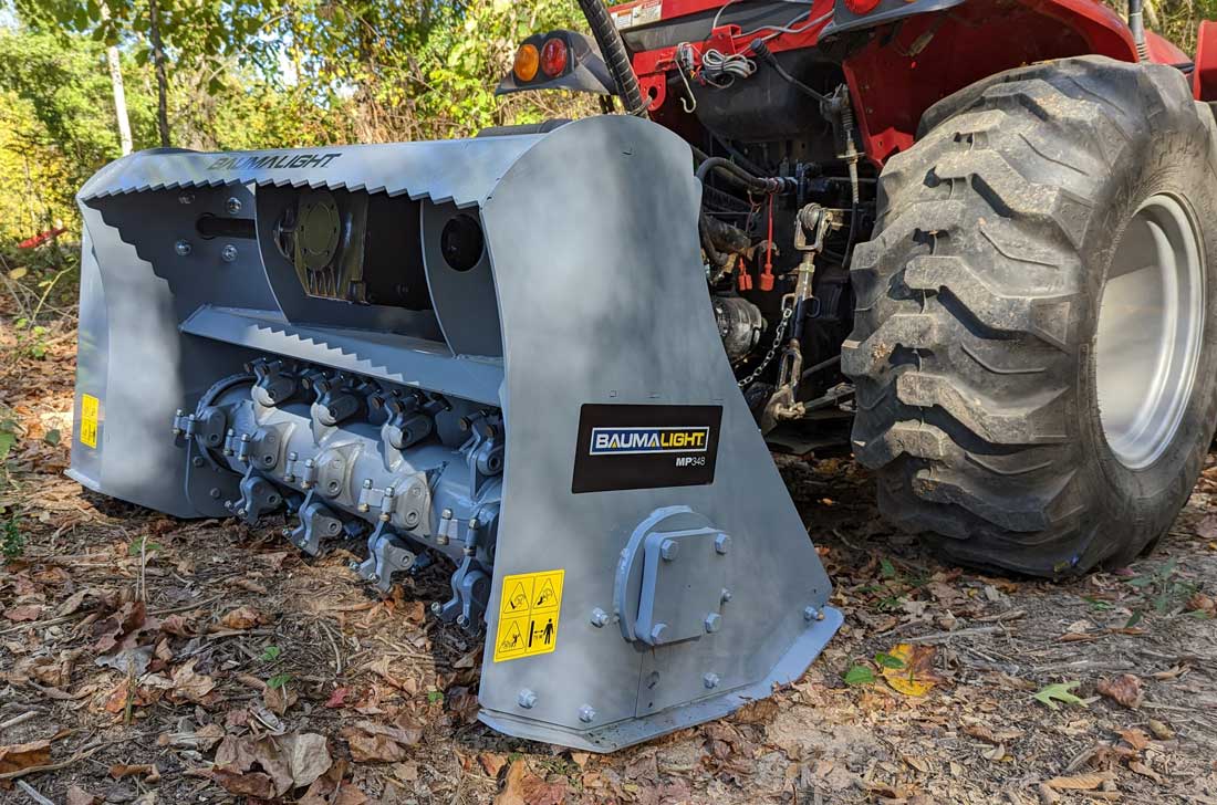 Baumalight Fixed Tooth Mulcher | Model MP-348 | 3-PT Hitch | Cutting Width 48" | Horsepower 25 To 40 HP| For Tractors