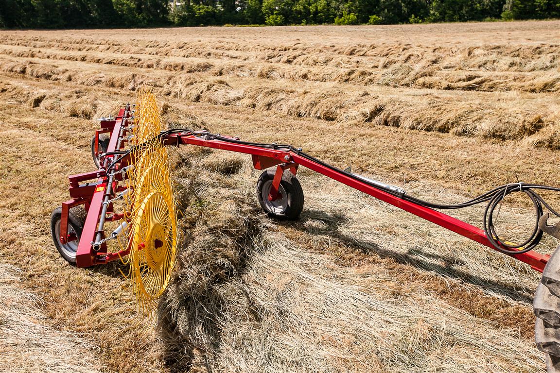 Sitrex | Pull Type Hay Rake | Model TR6-S To TR13-S | Working Width 13′ 2″ To 24′ 7″ | 30 HP To 35 HP | For Tractors