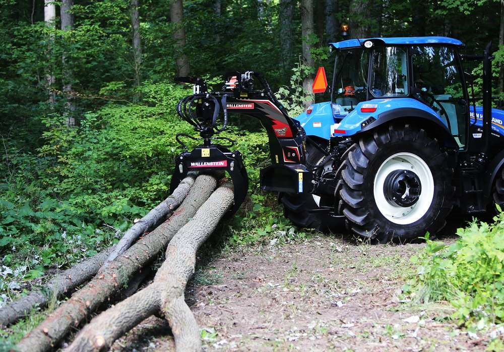 Wallenstein | Log Grapple | LXG-320-330 Series | Grapple Opening 48"-55"+ | Engine Horsepower 25-120+ HP | For Tractor