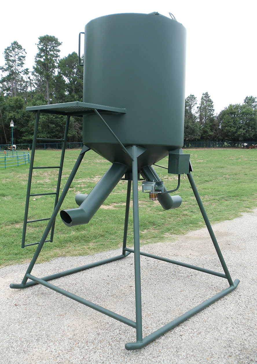 Outback Wildlife The "DUALLY" Protein & Corn Feeders | 1000#, 2000#, 3000# Capacity | For Wildlife
