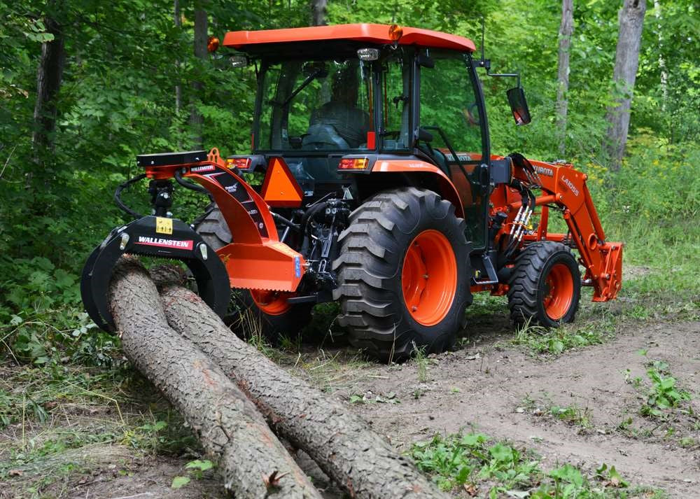 Wallenstein | Log Grapple | LXG-320-330 Series | Grapple Opening 48"-55"+ | Engine Horsepower 25-120+ HP | For Tractor