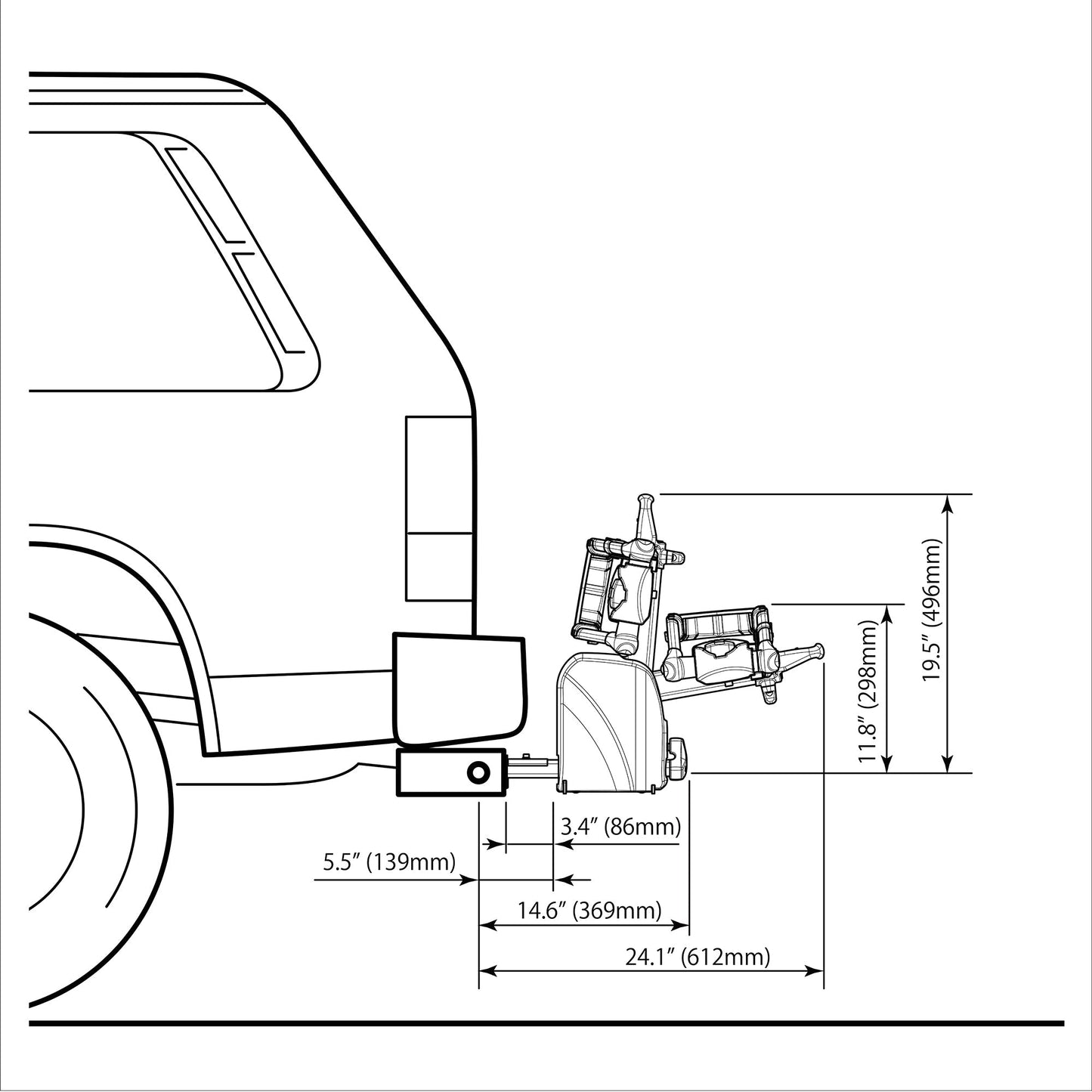 Bakcou InnoRack - INH110 for Transporting of eBikes
