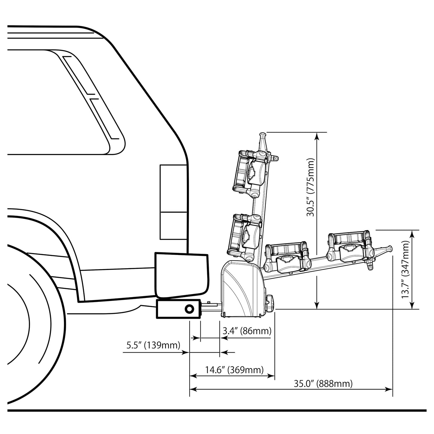 Bakcou InnoRack - INH120 for Transporting eBikes