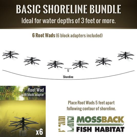 Mossback Fish Habitat Basic Shoreline Bundle