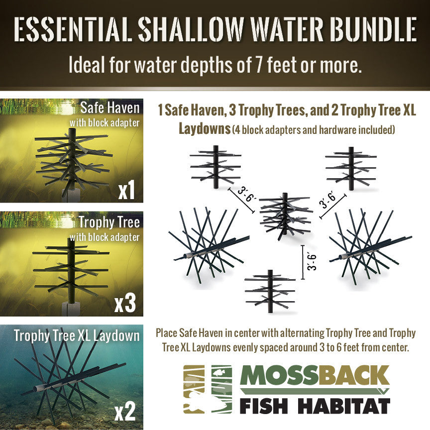 Mossback Fish Habitat Essential Shallow Water Bundle