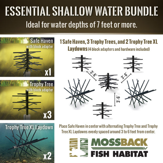 Mossback Fish Habitat Essential Shallow Water Bundle