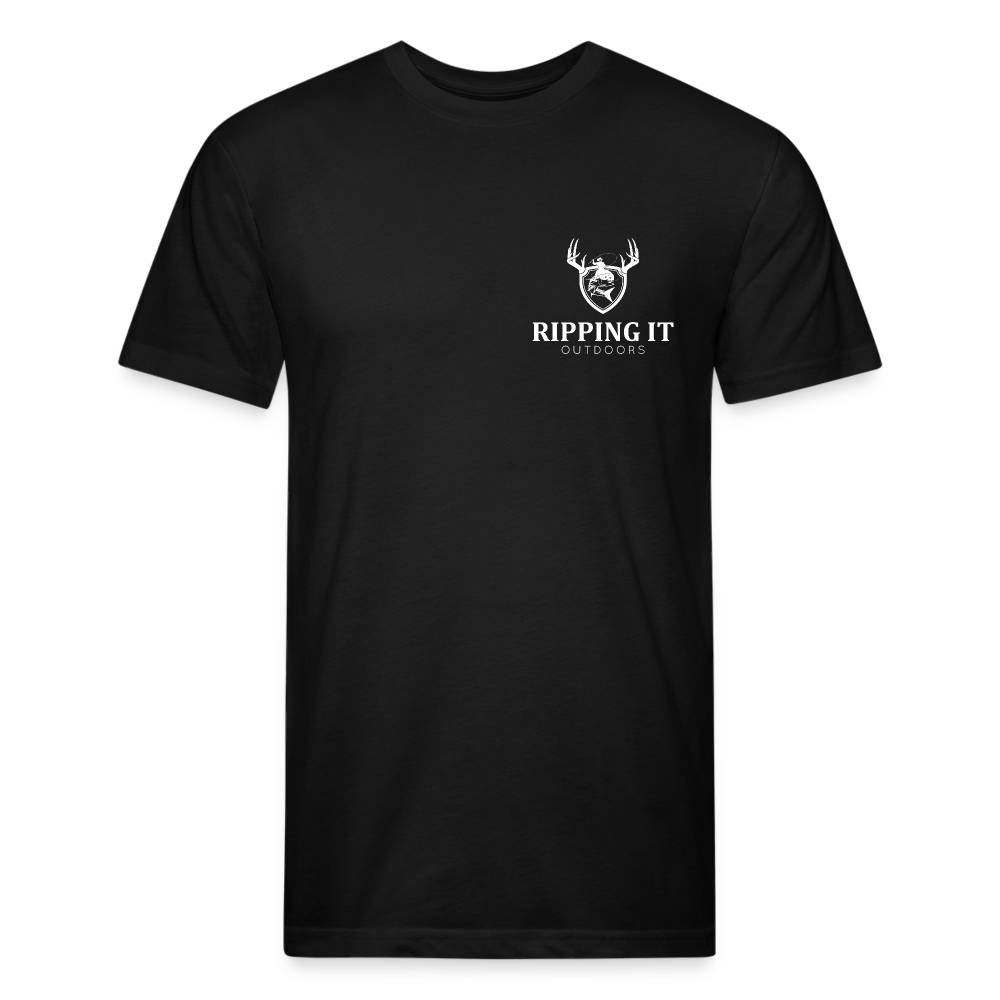 Fitted Cotton/Poly T-Shirt by Next Level - black