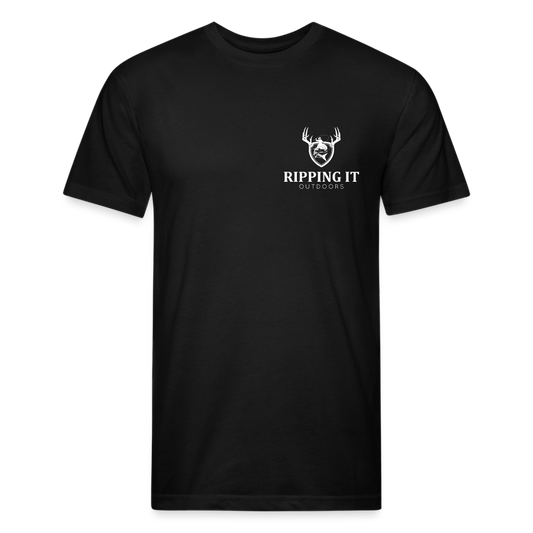 Fitted Cotton/Poly T-Shirt by Next Level - black