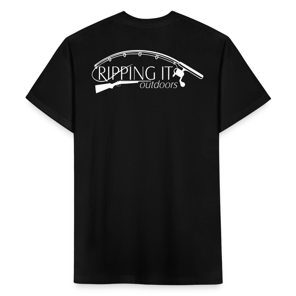 Fitted Cotton/Poly T-Shirt by Next Level - black