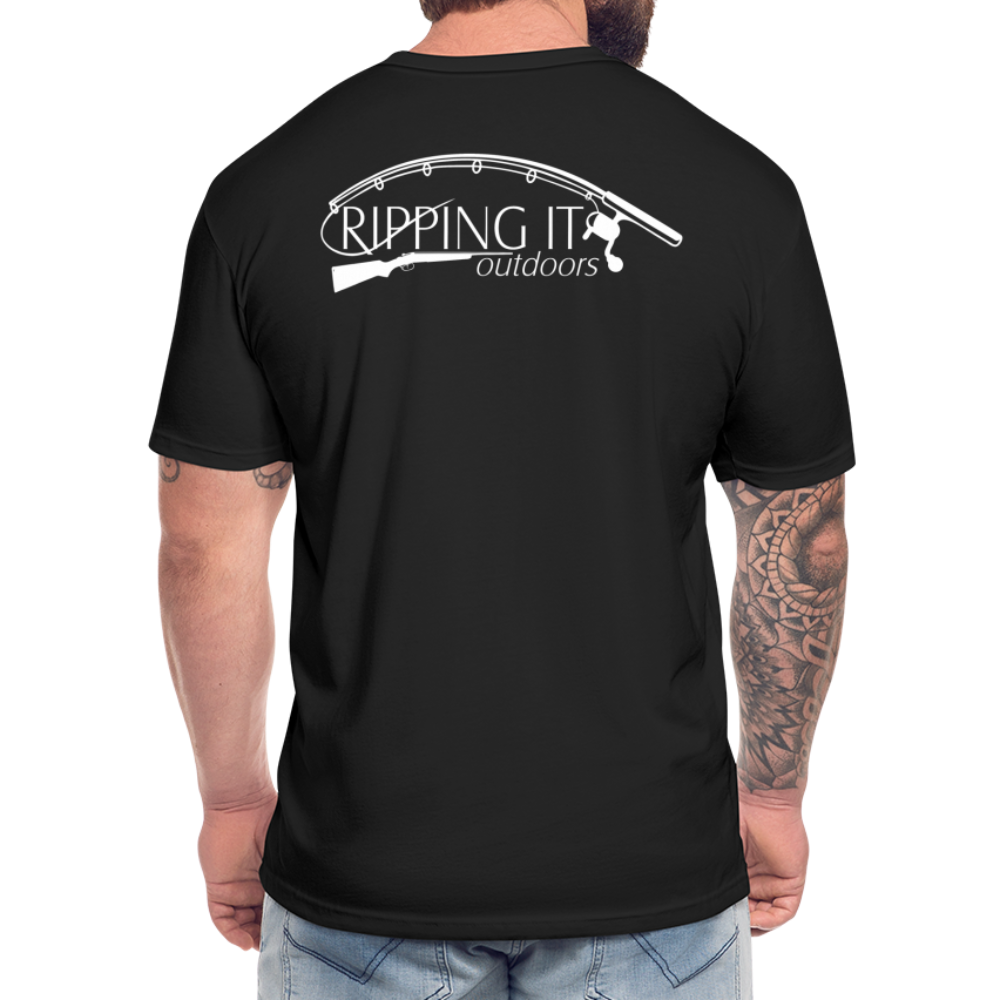 Fitted Cotton/Poly T-Shirt by Next Level - black