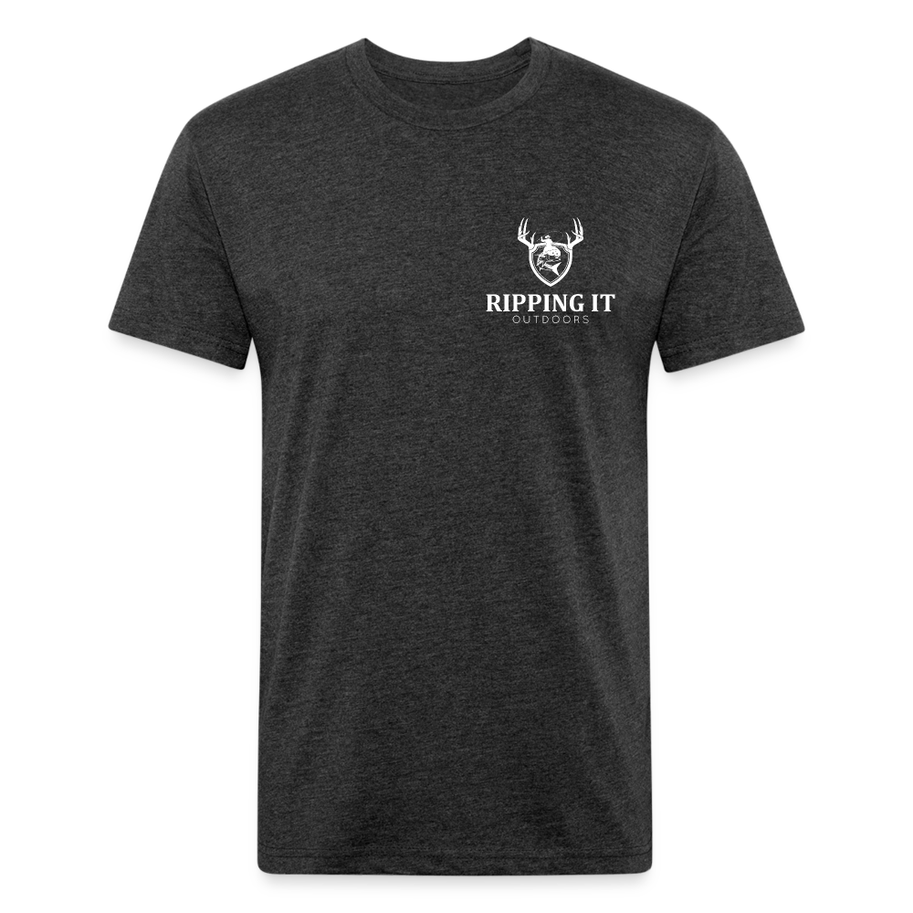 Fitted Cotton/Poly T-Shirt by Next Level - heather black