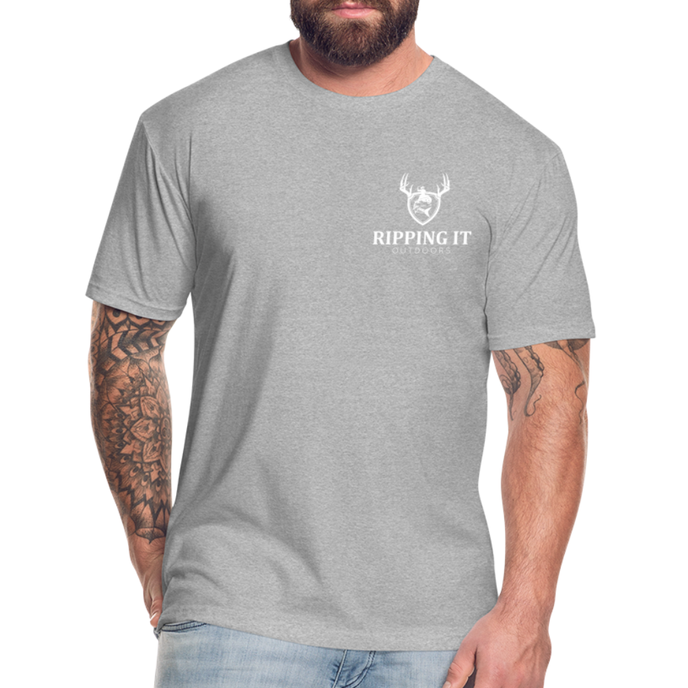 Fitted Cotton/Poly T-Shirt by Next Level - heather gray