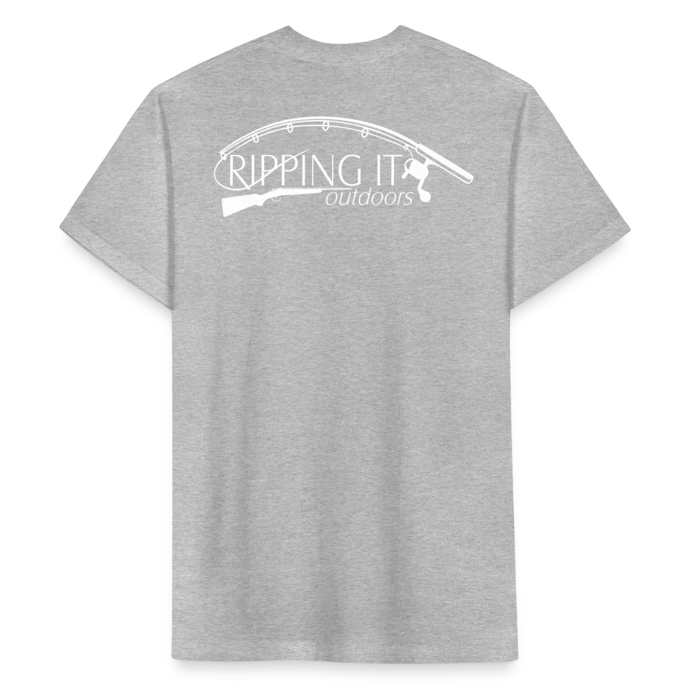 Fitted Cotton/Poly T-Shirt by Next Level - heather gray