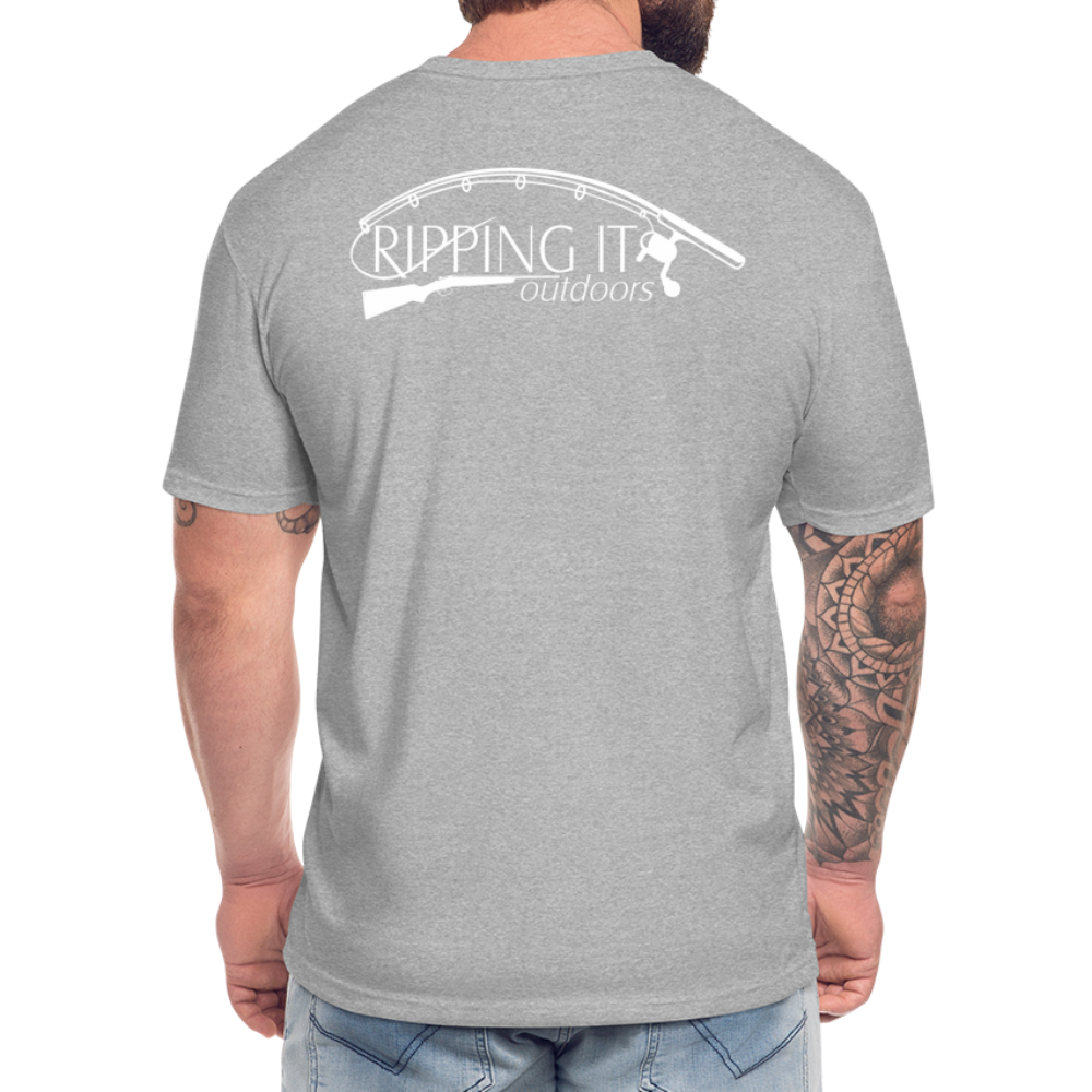 Fitted Cotton/Poly T-Shirt by Next Level - heather gray