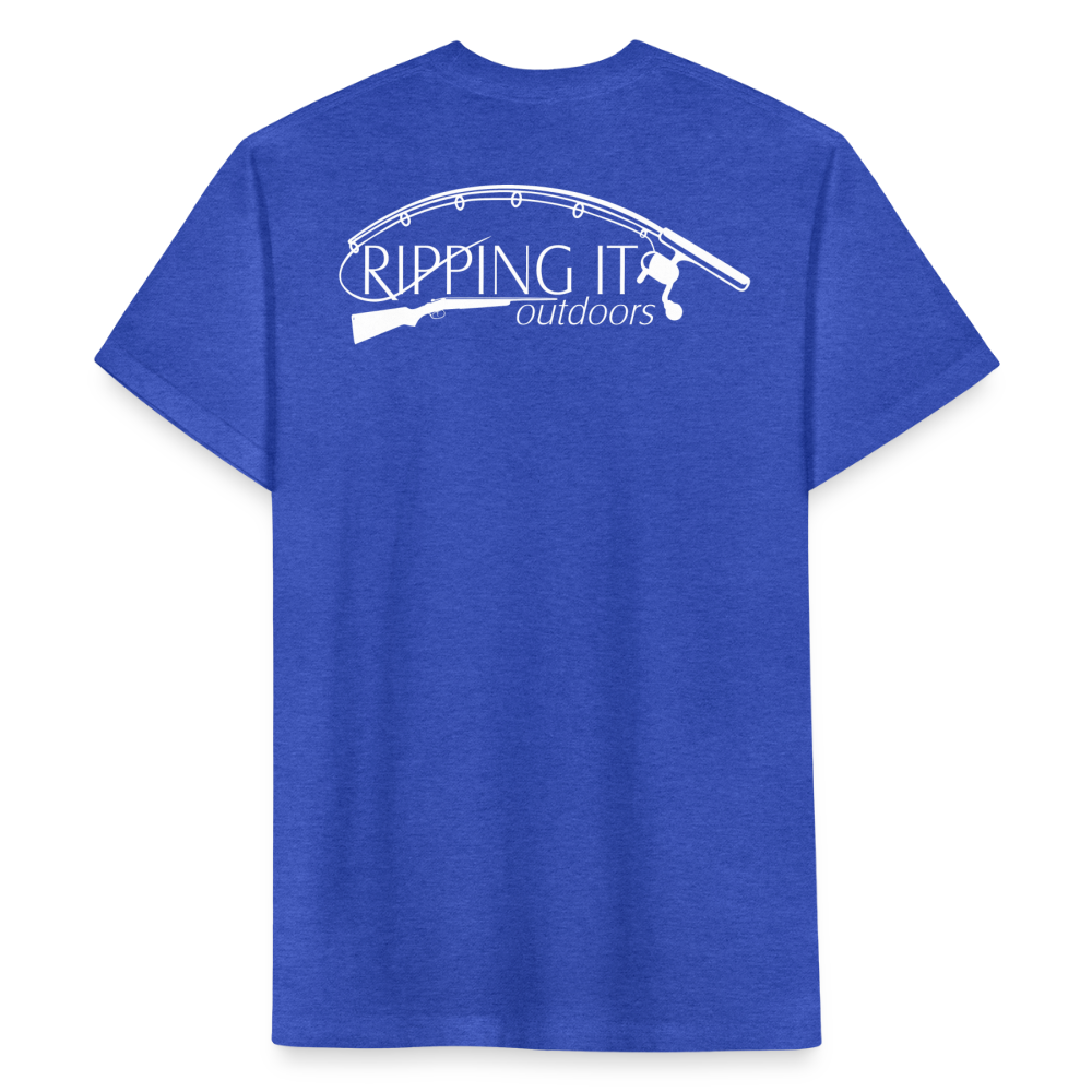 Fitted Cotton/Poly T-Shirt by Next Level - heather royal