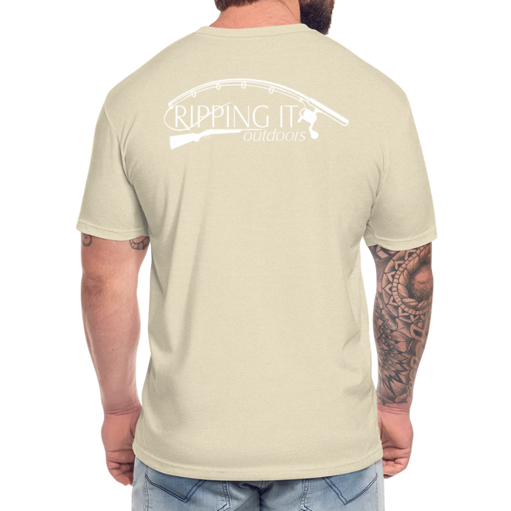 Fitted Cotton/Poly T-Shirt by Next Level - heather cream