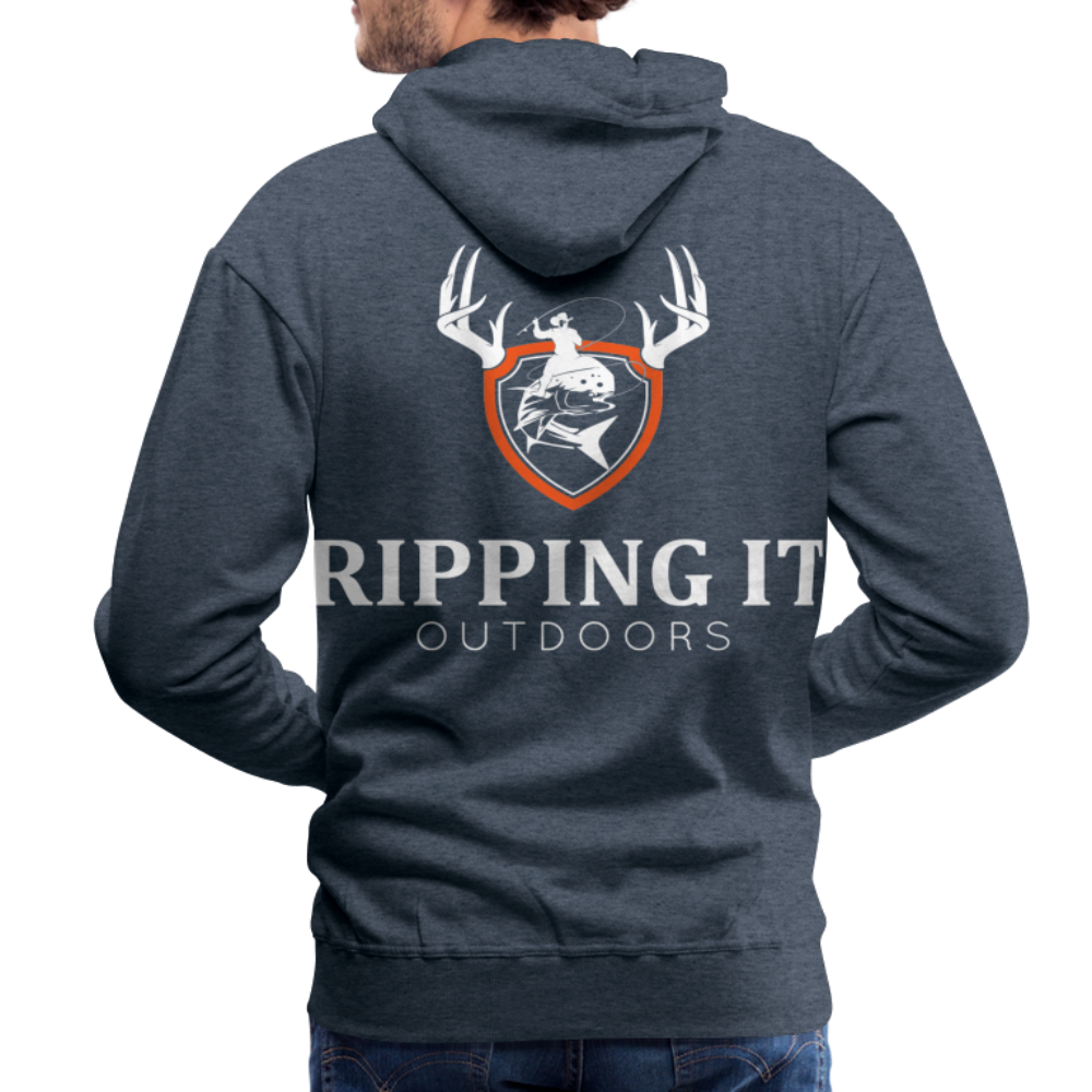 Men’s Premium Hoodie - heather denim