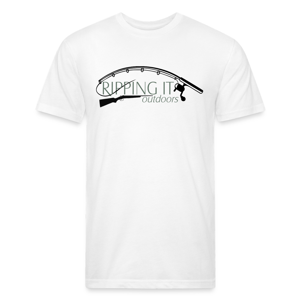 Fitted Cotton/Poly T-Shirt by Next Level - white