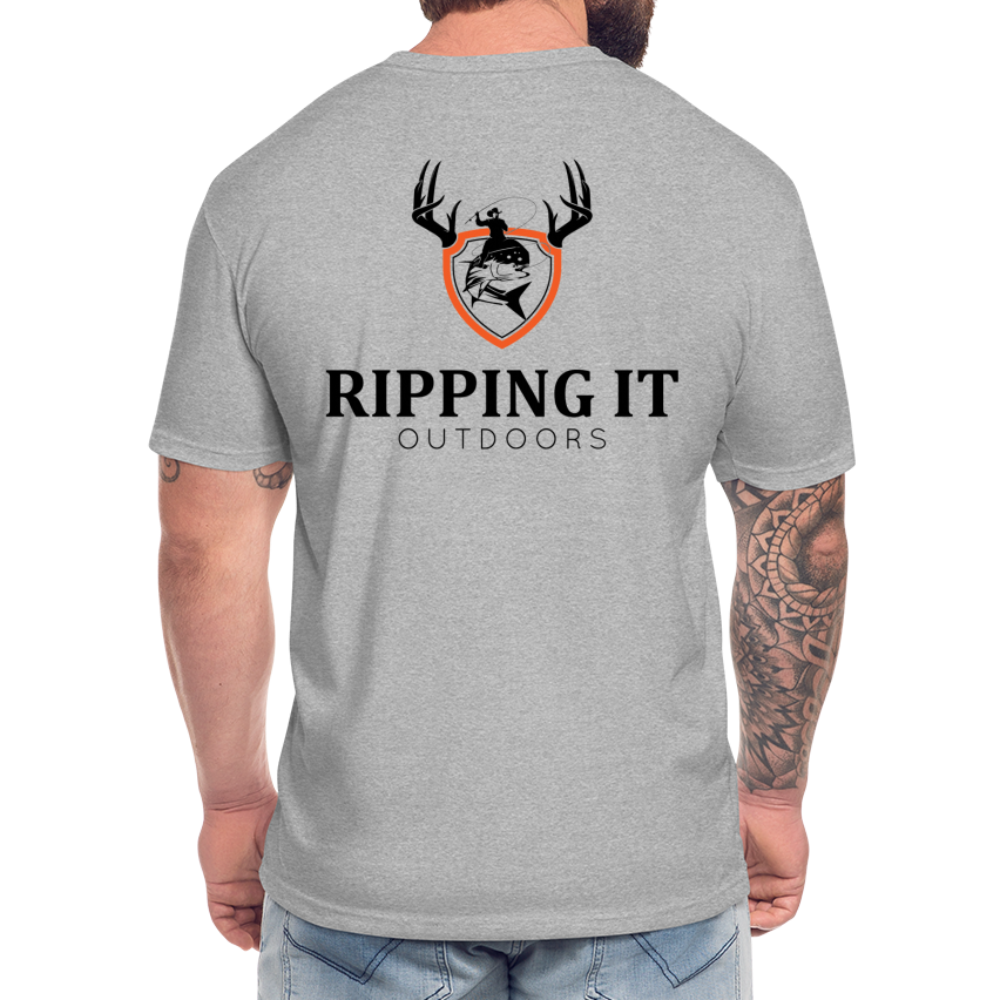 Fitted Cotton/Poly T-Shirt by Next Level - heather gray