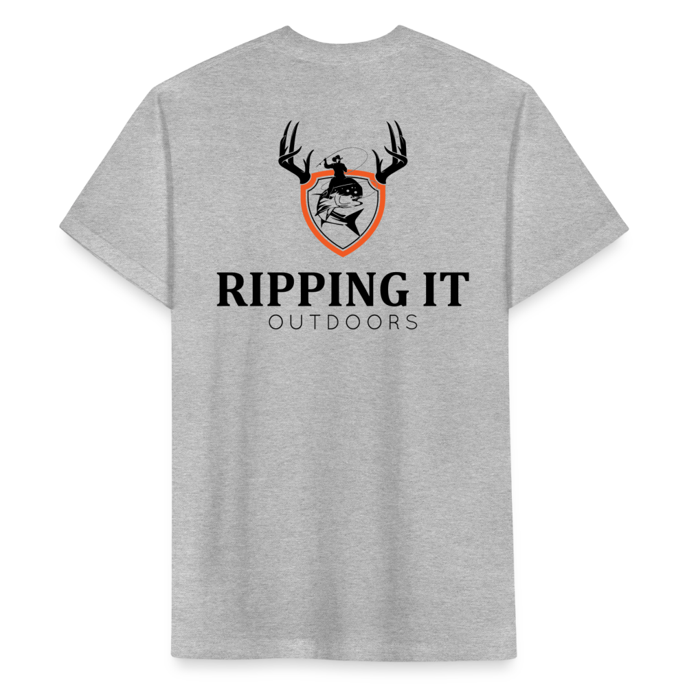 Fitted Cotton/Poly T-Shirt by Next Level - heather gray