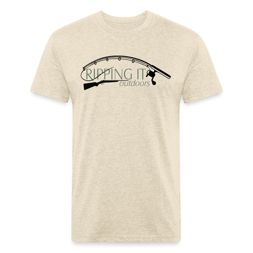 Fitted Cotton/Poly T-Shirt by Next Level - heather cream