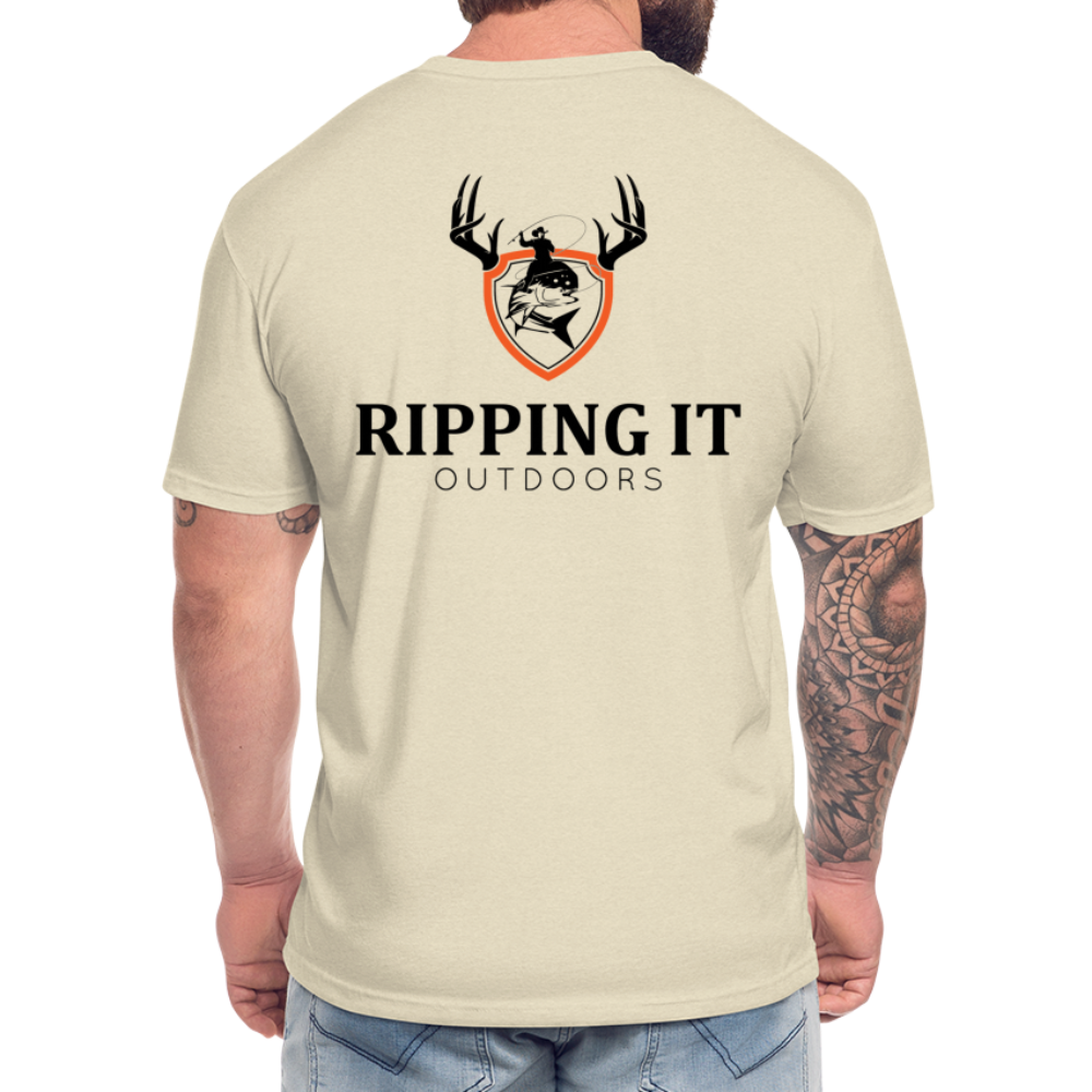 Fitted Cotton/Poly T-Shirt by Next Level - heather cream