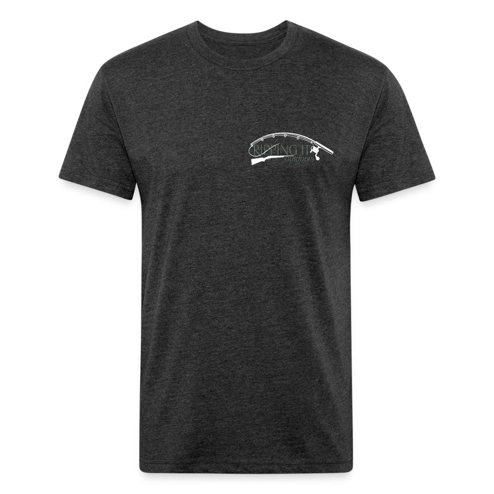 Fitted Cotton/Poly T-Shirt by Next Level - heather black