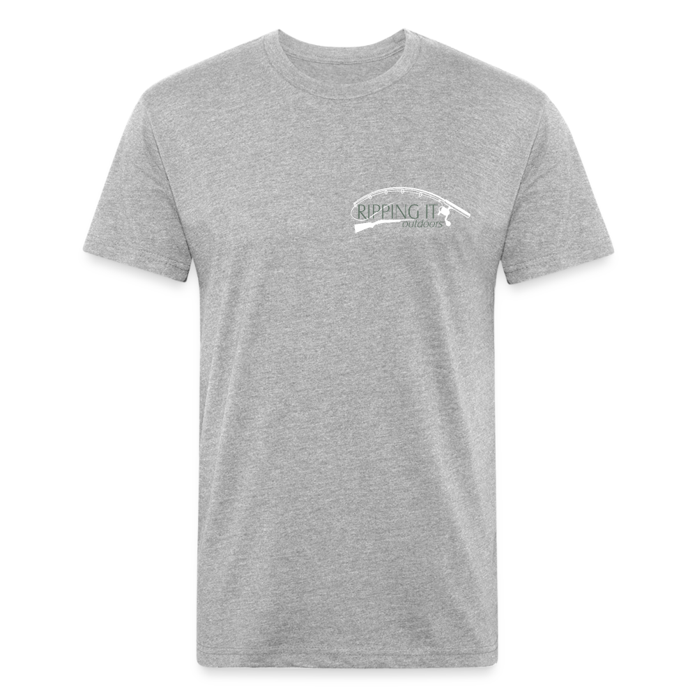 Fitted Cotton/Poly T-Shirt by Next Level - heather gray