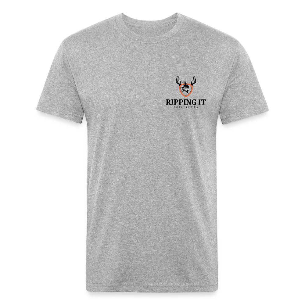 Fitted Cotton/Poly T-Shirt by Next Level - heather gray
