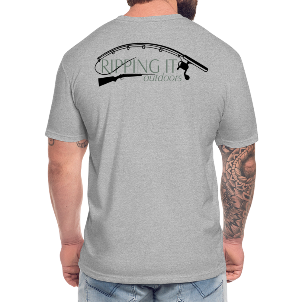 Fitted Cotton/Poly T-Shirt by Next Level - heather gray