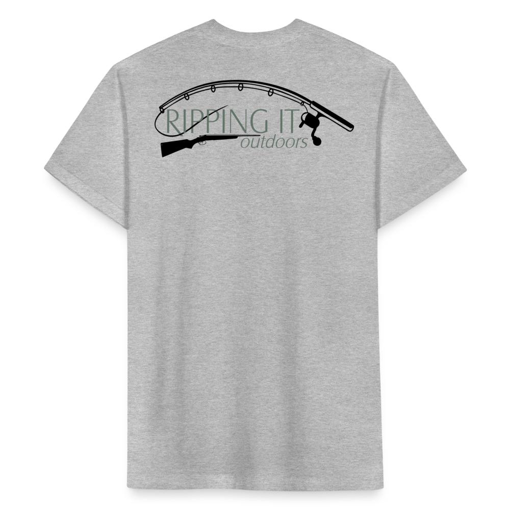 Fitted Cotton/Poly T-Shirt by Next Level - heather gray