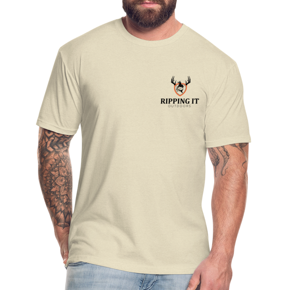 Fitted Cotton/Poly T-Shirt by Next Level - heather cream
