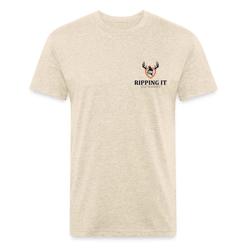 Fitted Cotton/Poly T-Shirt by Next Level - heather cream