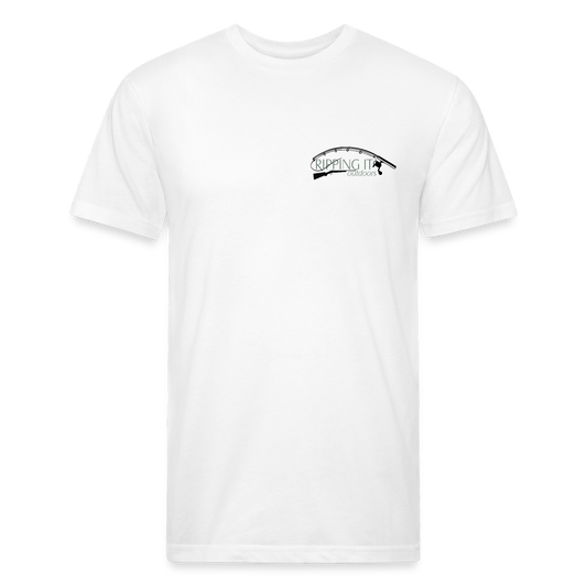 Fitted Cotton/Poly T-Shirt by Next Level - white