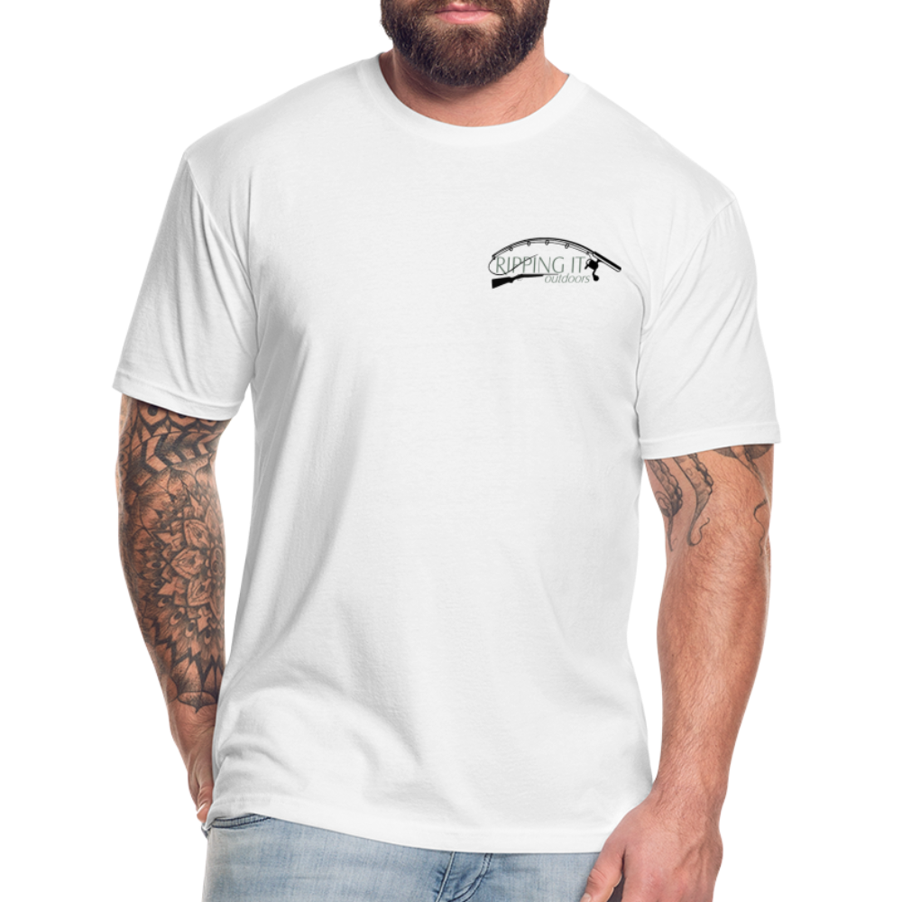 Fitted Cotton/Poly T-Shirt by Next Level - white