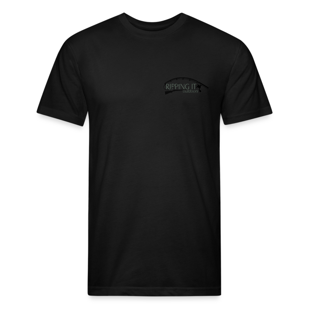 Fitted Cotton/Poly T-Shirt by Next Level - black