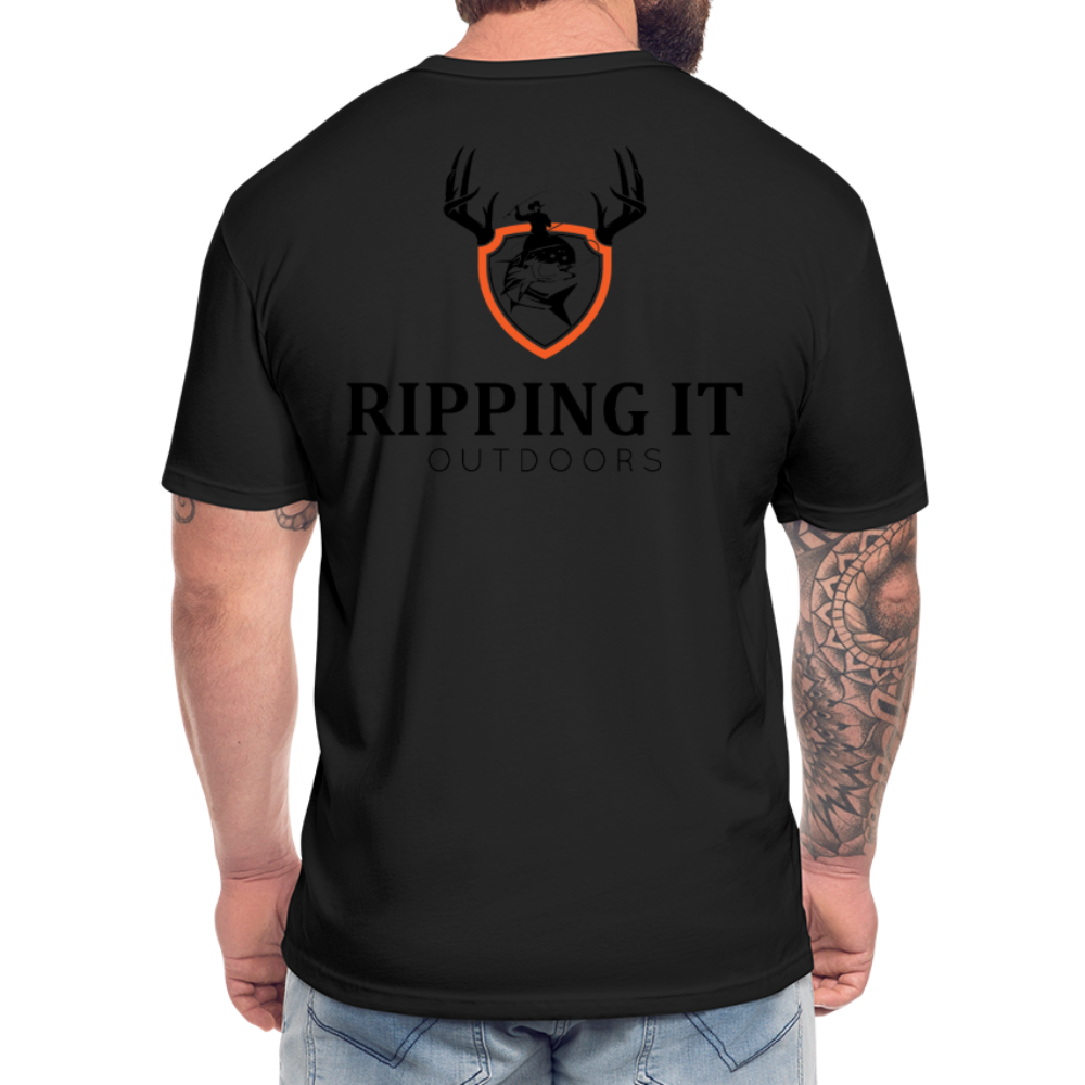 Fitted Cotton/Poly T-Shirt by Next Level - black
