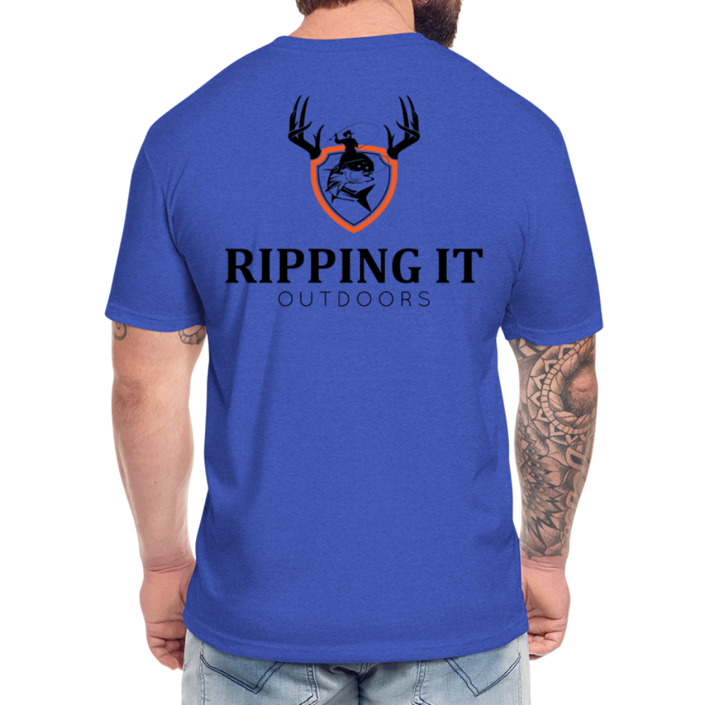 Fitted Cotton/Poly T-Shirt by Next Level - heather royal