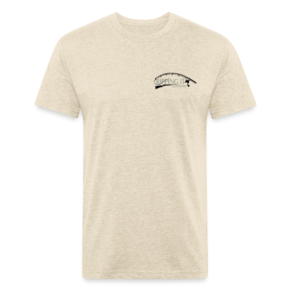 Fitted Cotton/Poly T-Shirt by Next Level - heather cream