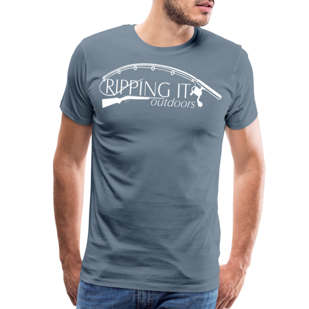 Men's Premium T-Shirt - steel blue