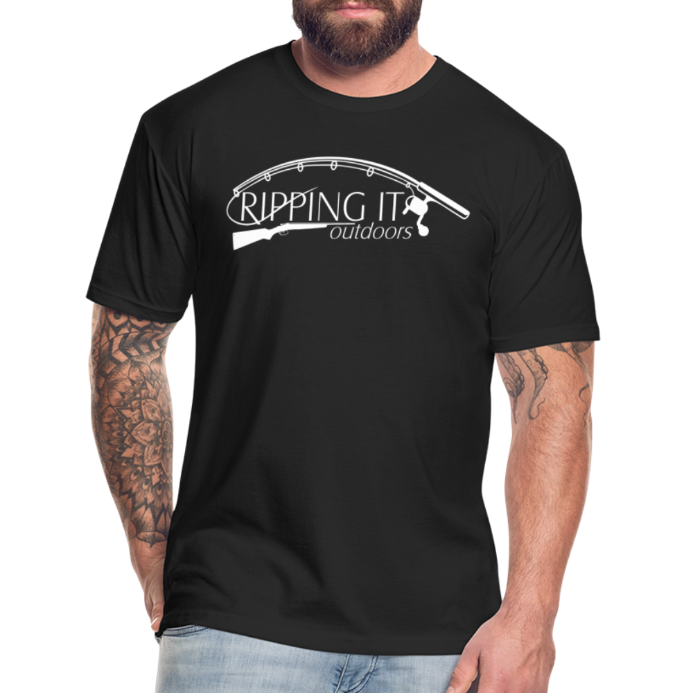 Fitted Cotton/Poly T-Shirt by Next Level - black