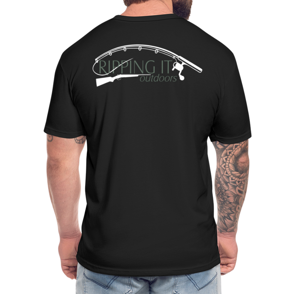 Fitted Cotton/Poly T-Shirt by Next Level - black