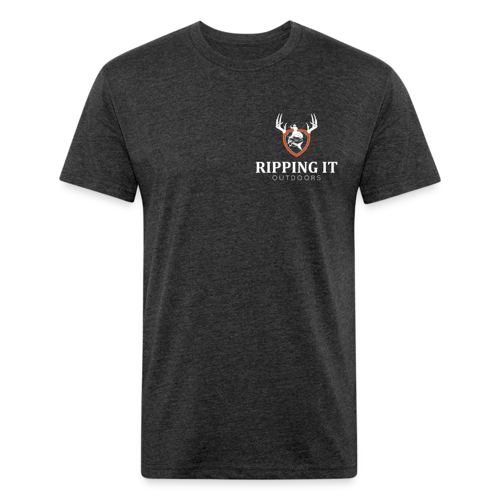 Fitted Cotton/Poly T-Shirt by Next Level - heather black